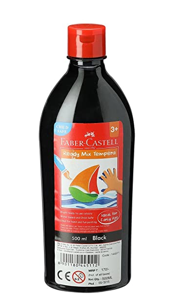 Ready Mix Tempera 500ML - Noir