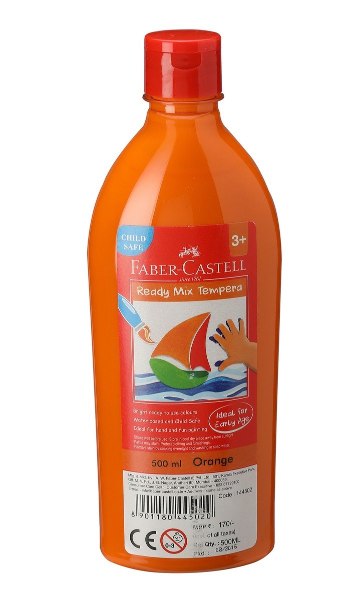 Ready Mix Tempera 500ML -Orange