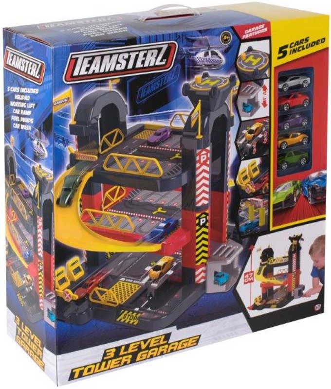 Jeu Circuit -Garage 3 Niveaux et 5 Véhicules