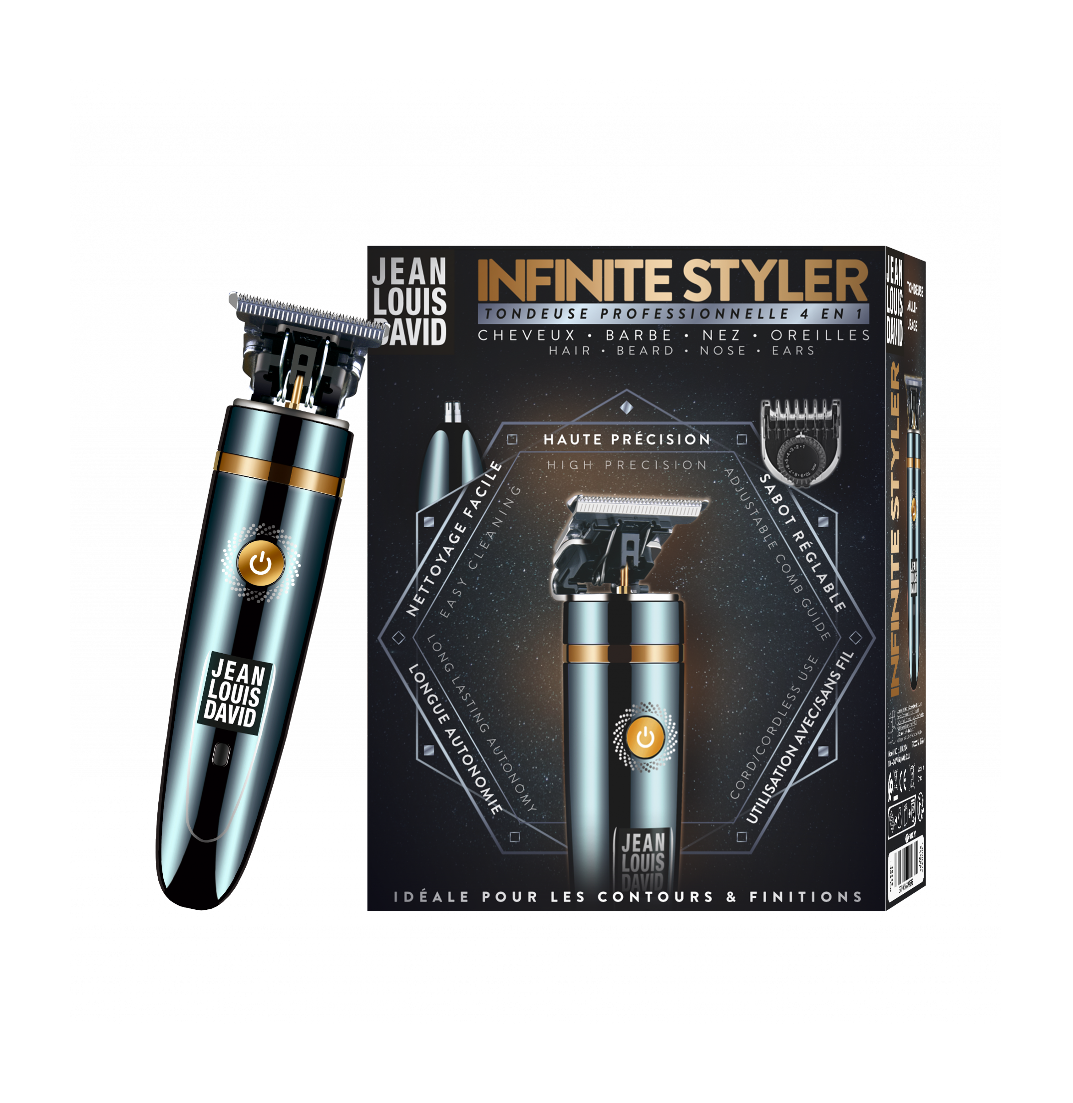 Tondeuse Pro haute précision 4 en 1 infinite Styler