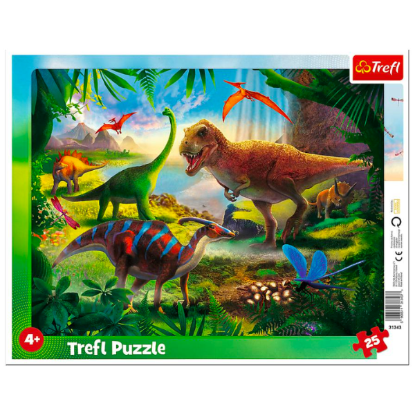 Puzzle dinosaures -25 Pièces, pour Enfants à partir de 4 ans