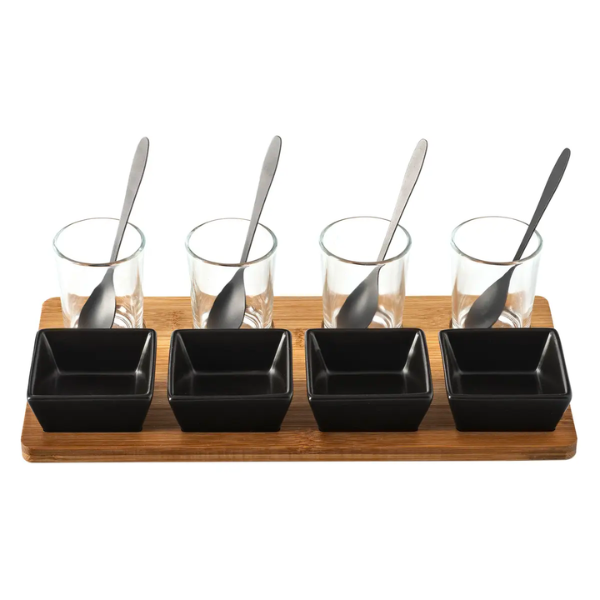 Set apéritif bambou - 13 pièces