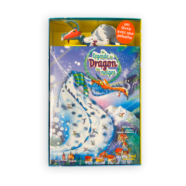 Coffret jeux - Légende du dragon des neiges avec peluche