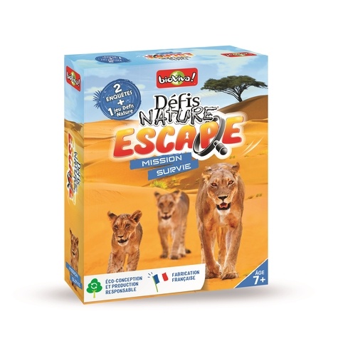 Jeu de société défis nature escape - Mission survie
