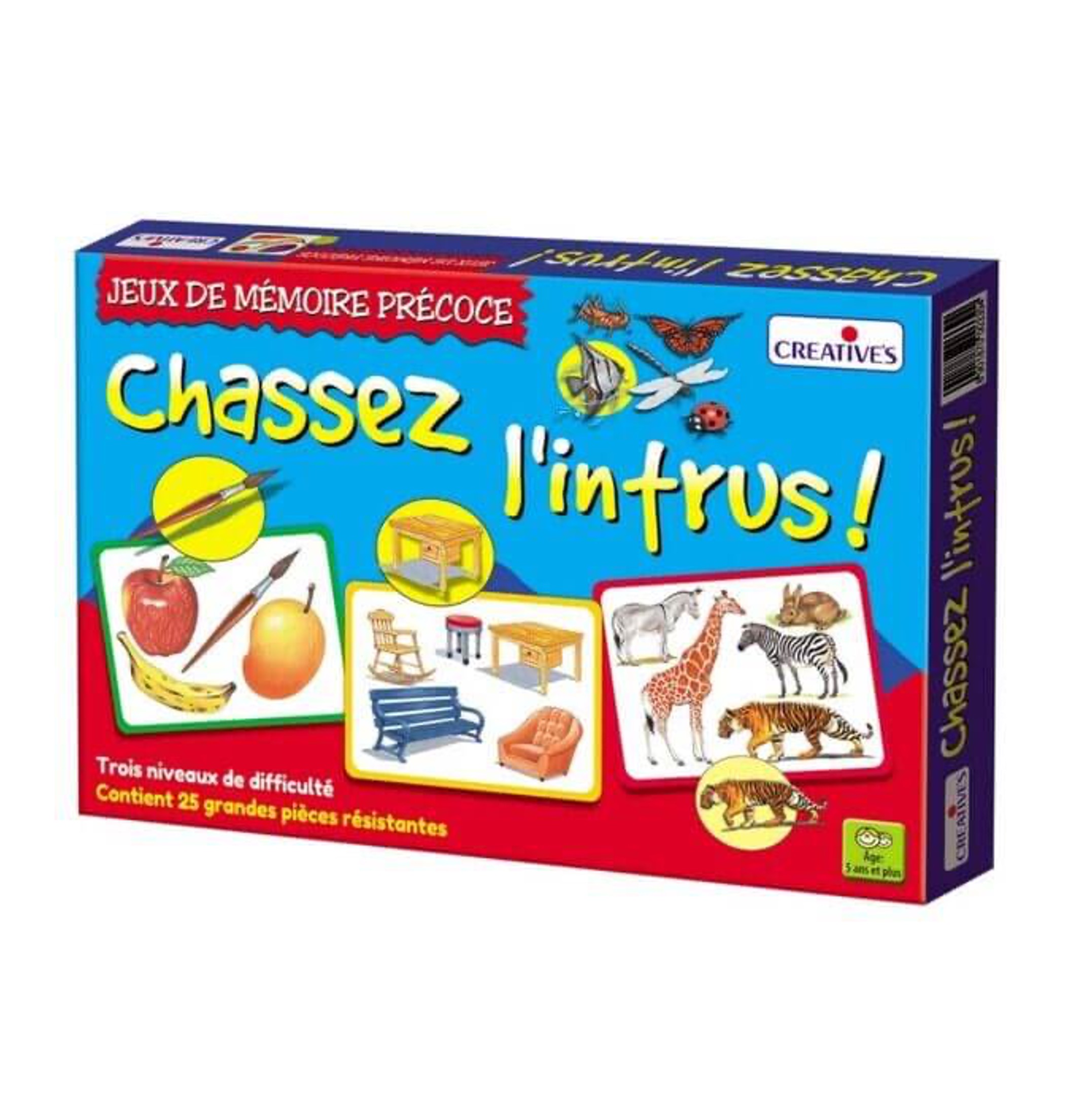 Jeu éducatif chassez l'intrus