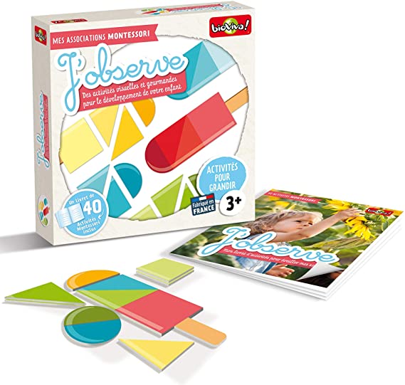 Jeu éducatif mes associations Montessori - J'observe