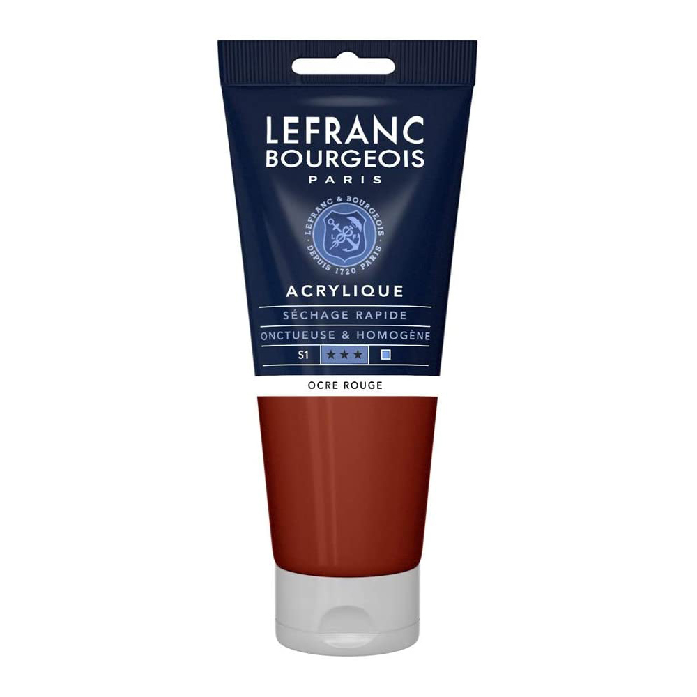 Lb Acrylique Fine 200ml Tube Ocre Rouge