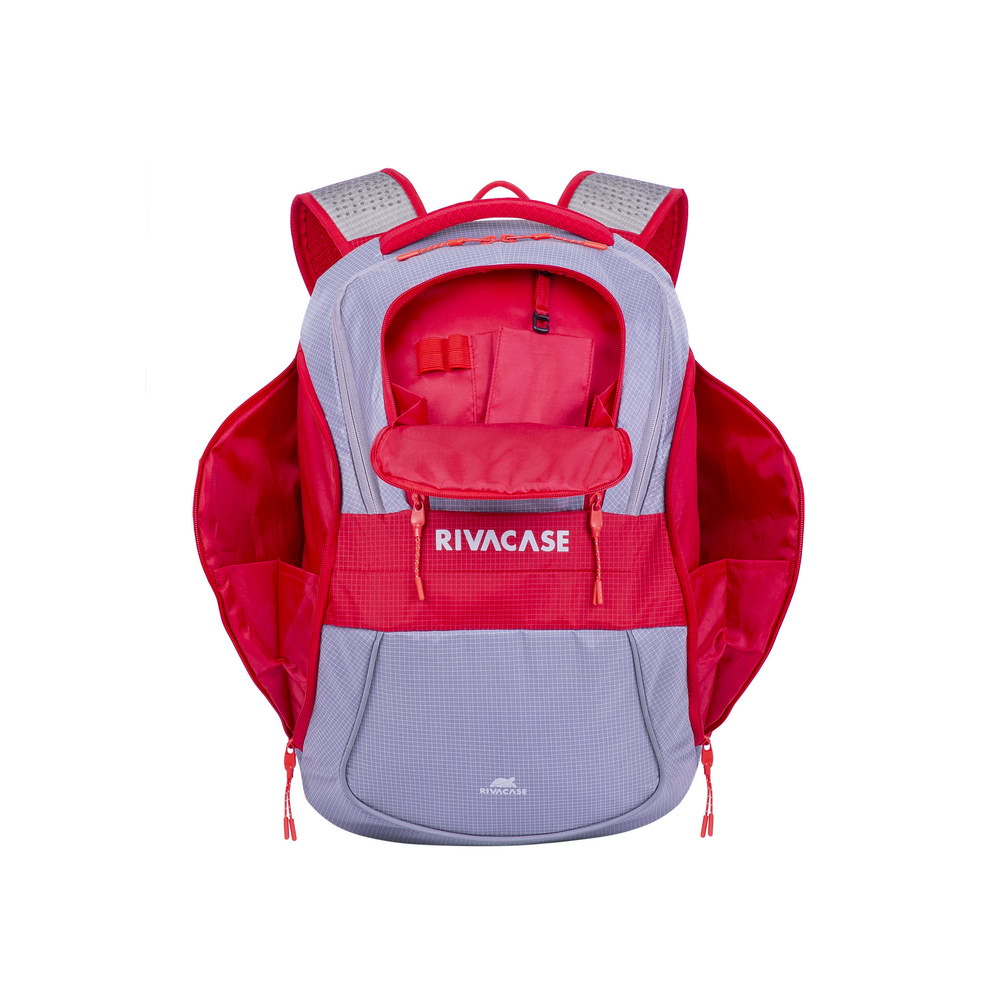 Sac à dos pour Laptop 15,6" - Gris/Rouge Collection Mercantour
