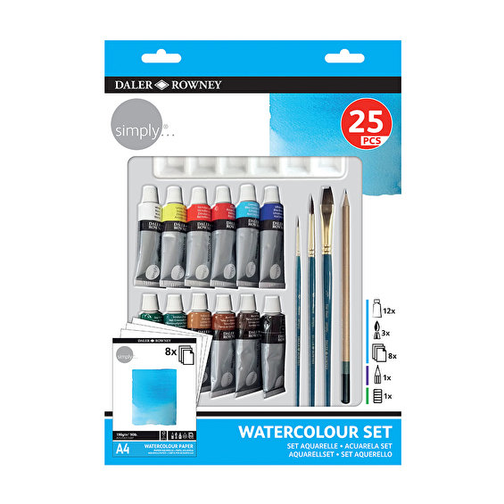 Set Aquarelle - 25 pièces