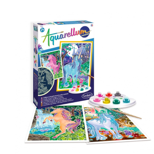 Coffret Aquarellum - Licornes
