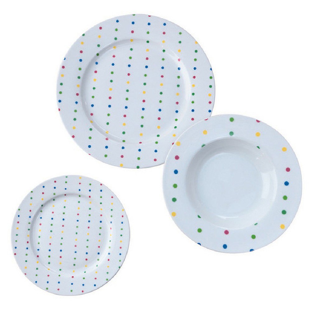 Assiette porcelaine Set 18 pièces Addige