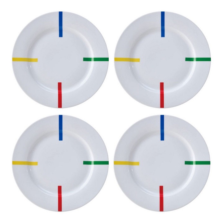 Assiette porcelaine set de 4 pièces