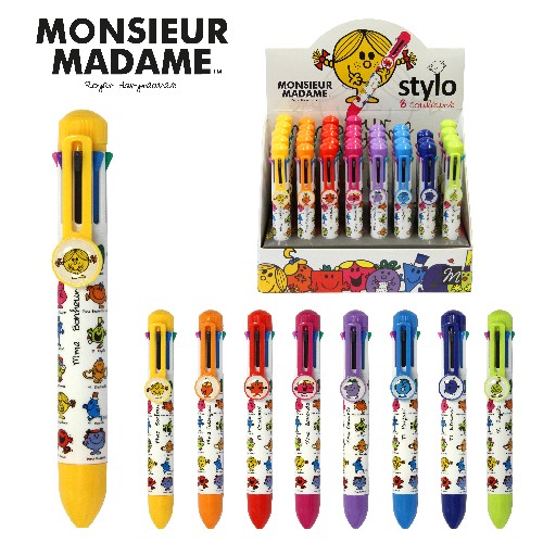 Stylo 8 Couleurs Monsieur Madame