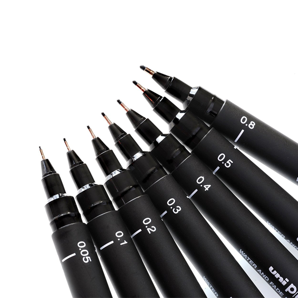 Pin Stylos feutres techniques Encre noire 0,4mm