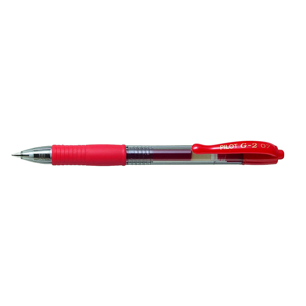 Stylo Pilot G2 07 Rouge