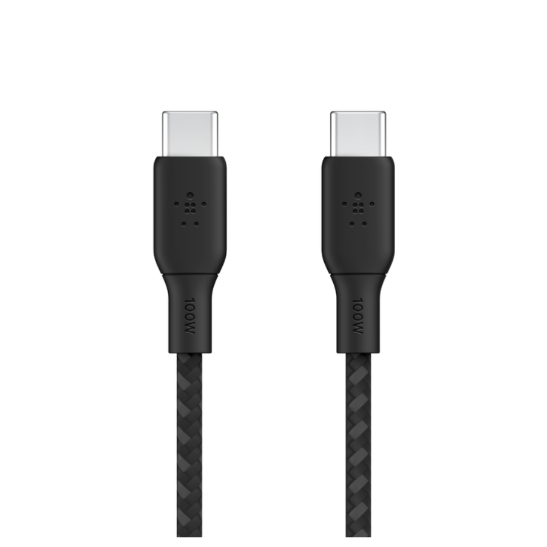 Câble BoostCharge USB-C vers USB-C 100 W - 2m - Noir