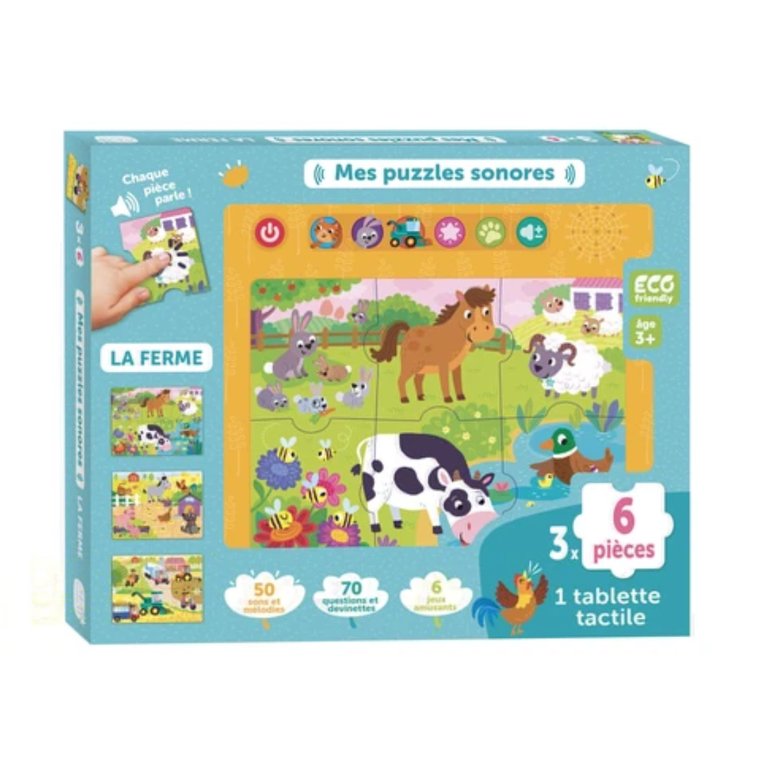 Mes puzzles sonores - La ferme