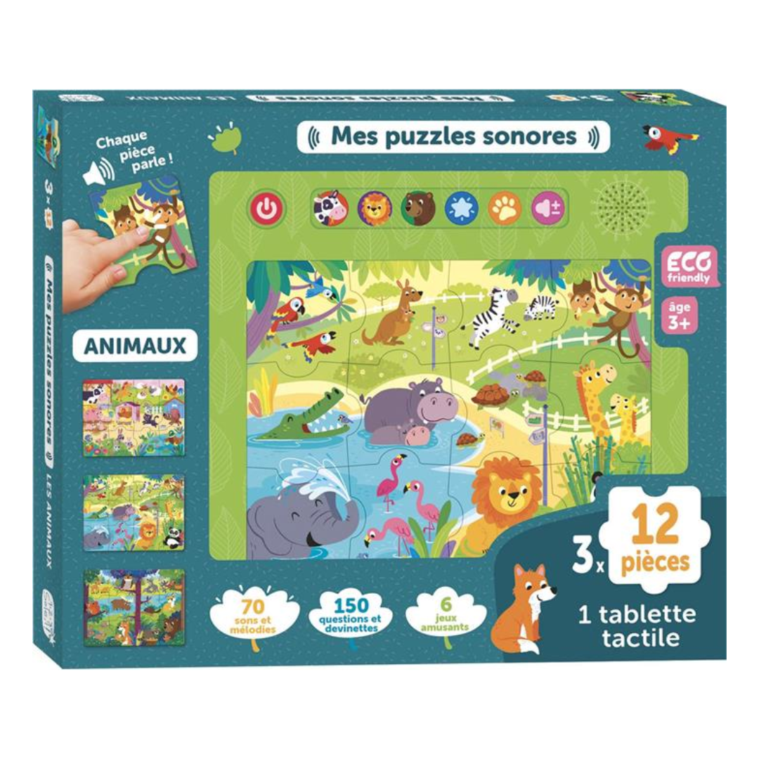 Mes puzzles sonores - Les animaux