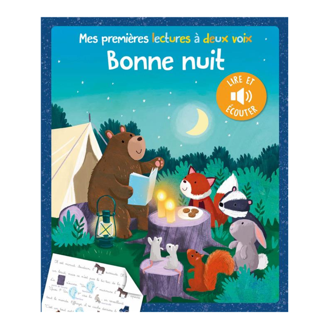 Mes premières lectures à 2 voix - Bonne nuit - Lire et écouter