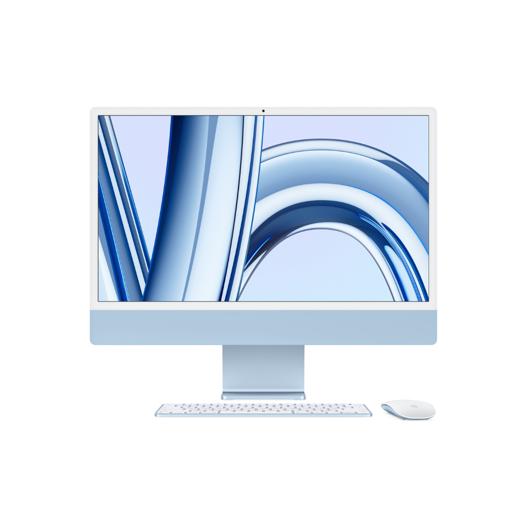 iMac 24″ M3 8CPU 10GP 512 Go SSD – Blue