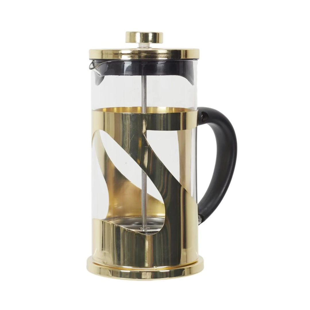 Cafetière à Piston en métal doré - 60cl