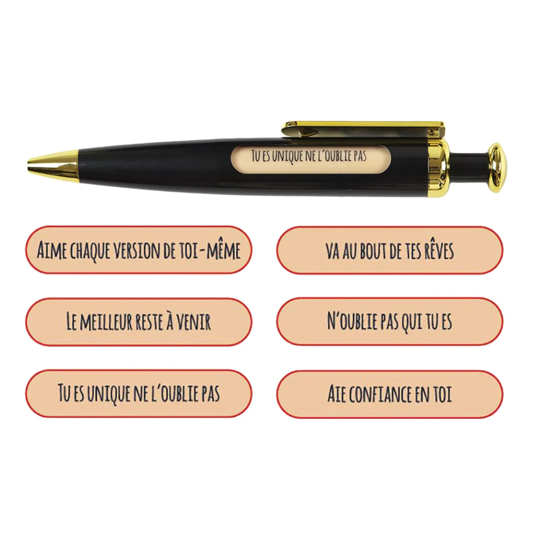 Stylo avec message positif