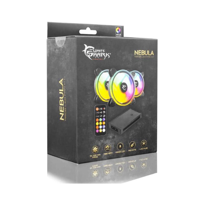 Ventilateur PC Gaming Nebula avec Led multicolore