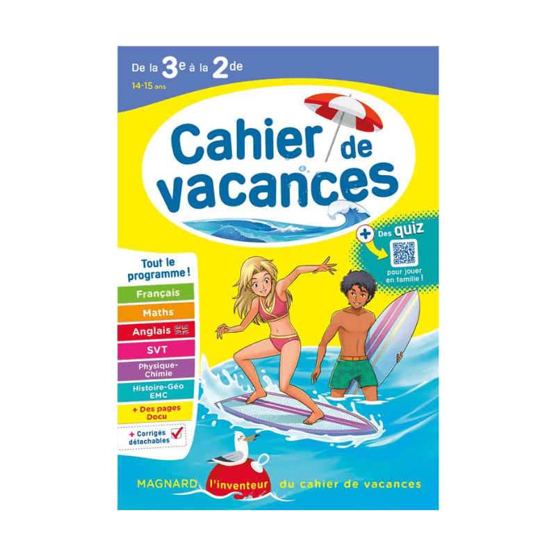 Cahier de vacances De la 3e vers la 2de - édition 2023