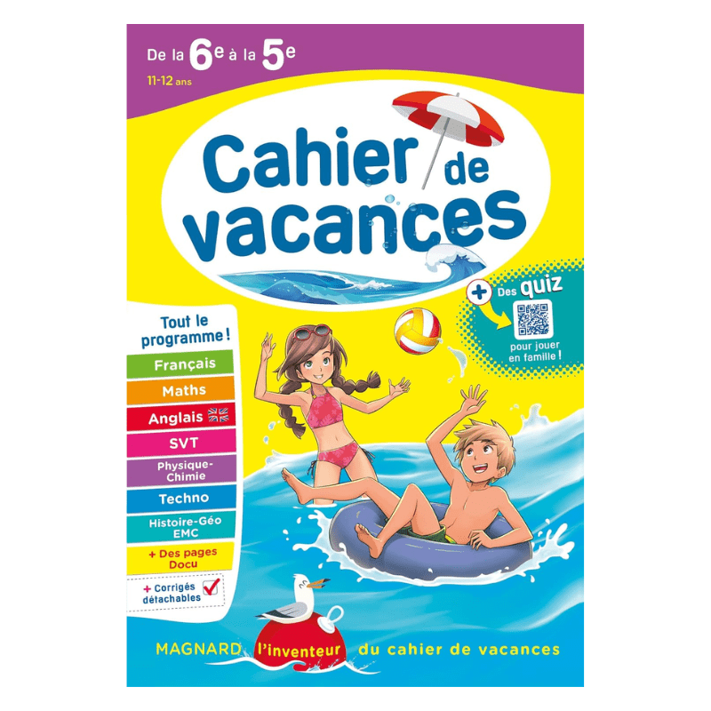 Cahier de vacances De la 6e vers la 5e - édition 2023