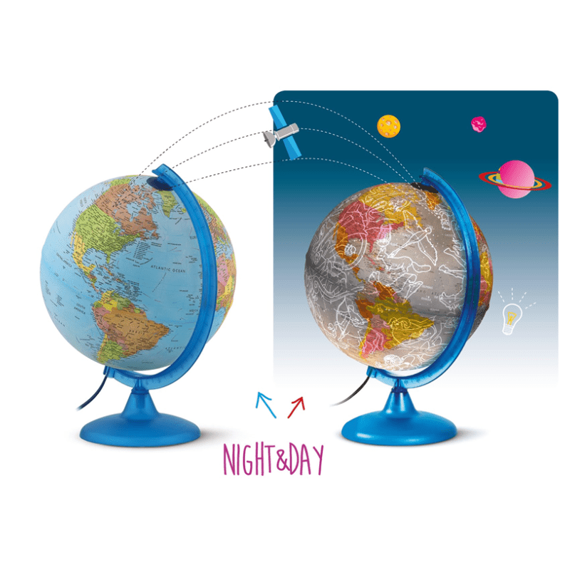 Globe Géographique Nuit et Jour 25 cm