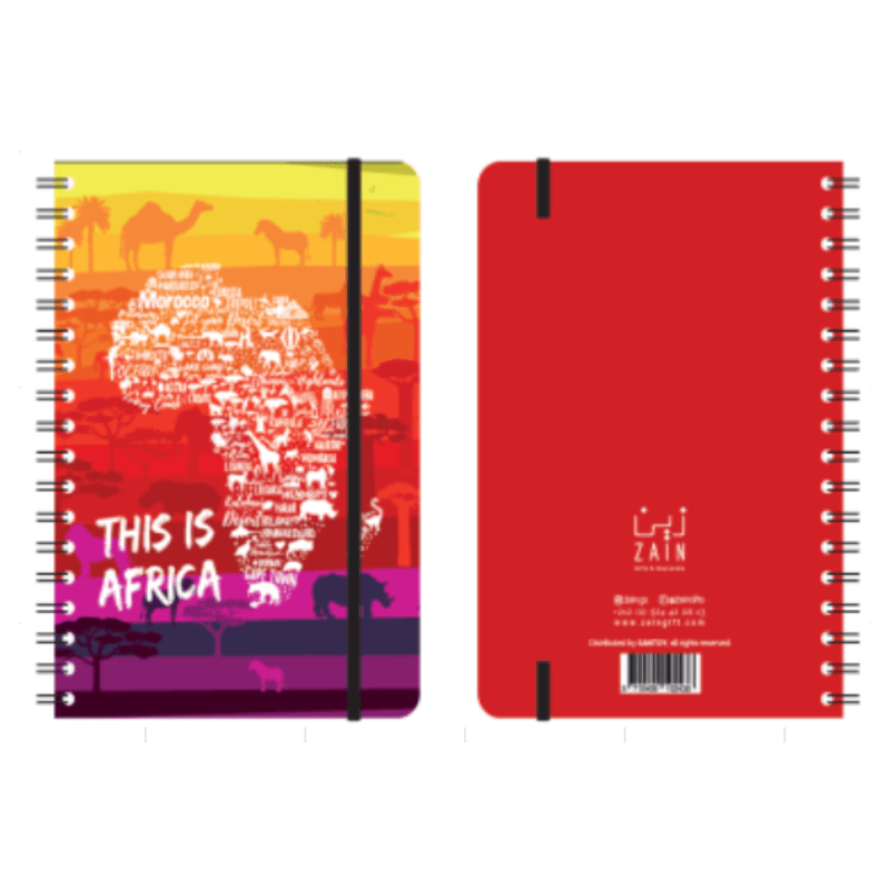 Notebook à spirale This is Africa - Rouge