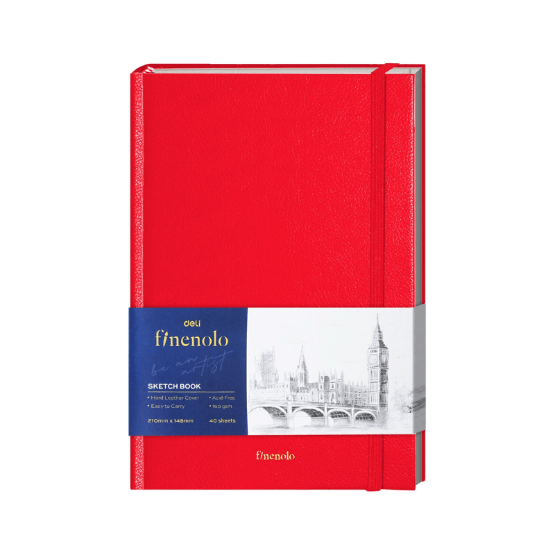 Bloc de dessin Finenolo A5 EC286 80 Pages - Rouge