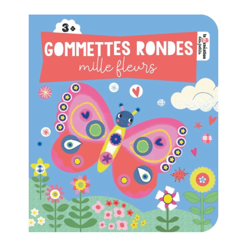 Gommettes rondes mille fleurs
