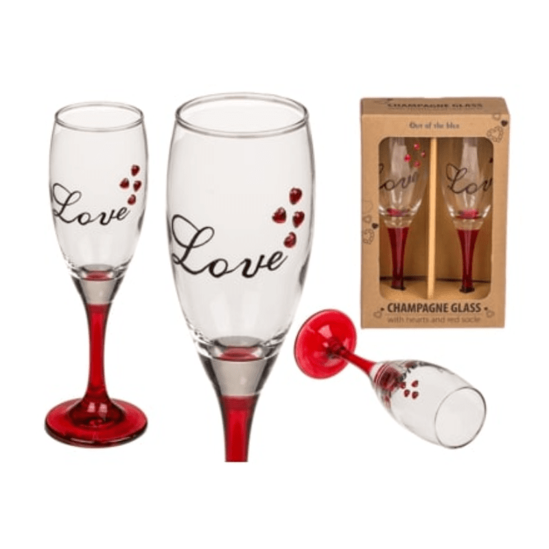 Flûtes à champagne Love - 2 pièces