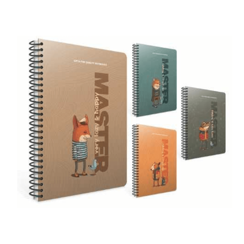 Bloc-Notes spirale Lazy Master 240 pages