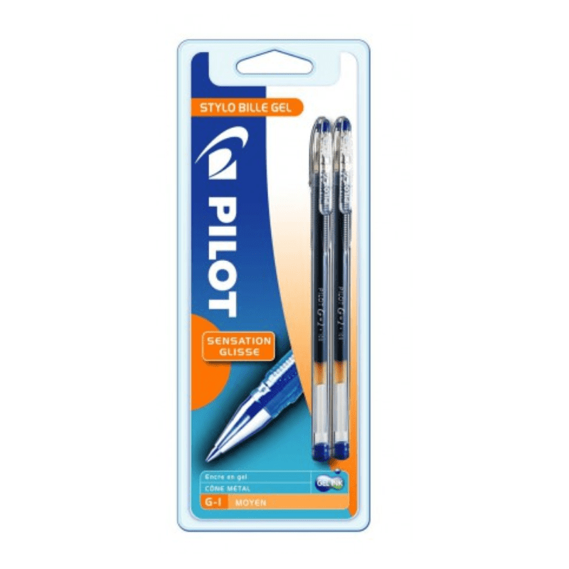 Set de 2 Stylos à bille G1 0,5 mm - Bleu