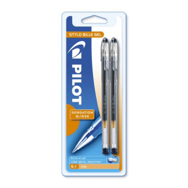 Set de 2 Stylos à bille G1 0,5 mm - Noir