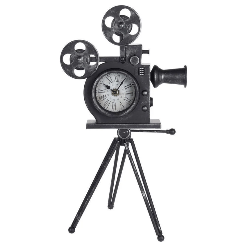 Horloge de table Caméra vintage