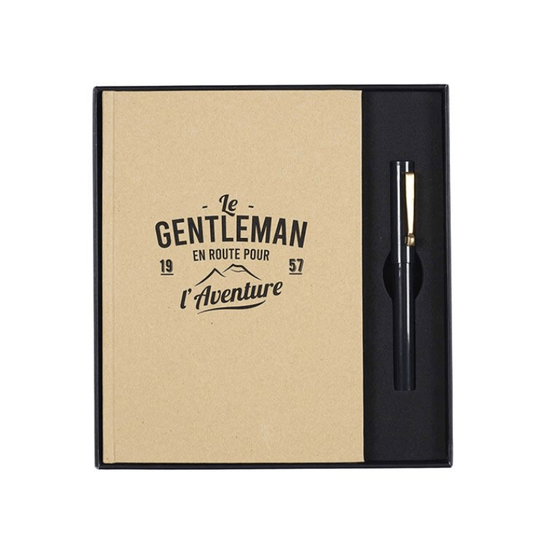 Coffret Gentleman - Carnet A5 + 1 Stylo offert