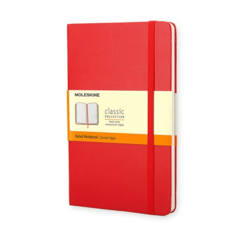 Carnet Classic Notebook ligné avec couverture souple 192 p - Rouge