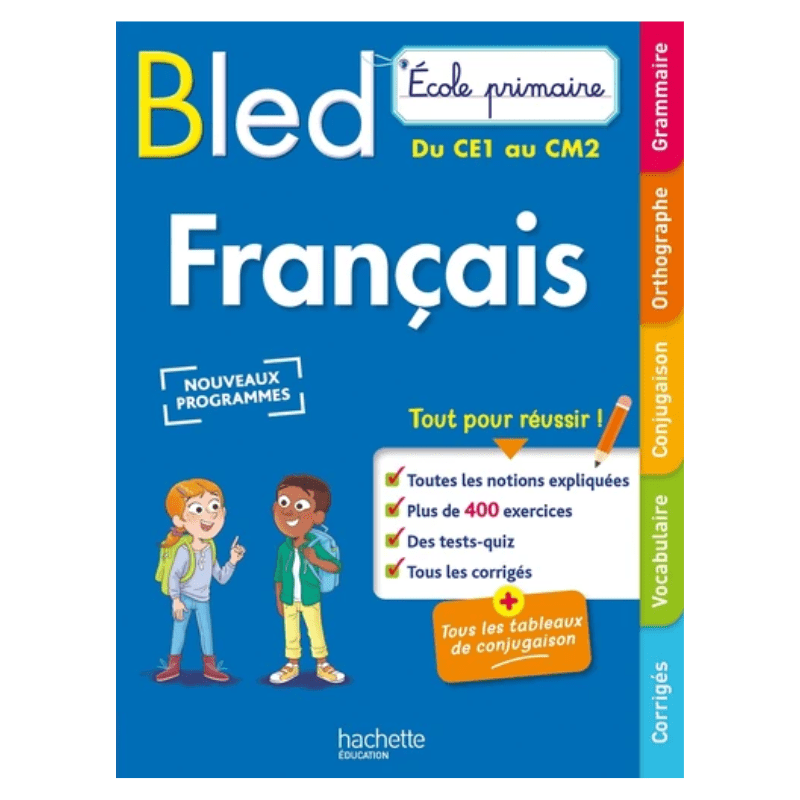 Bled Français du CE1 au CM2 - Grand Format