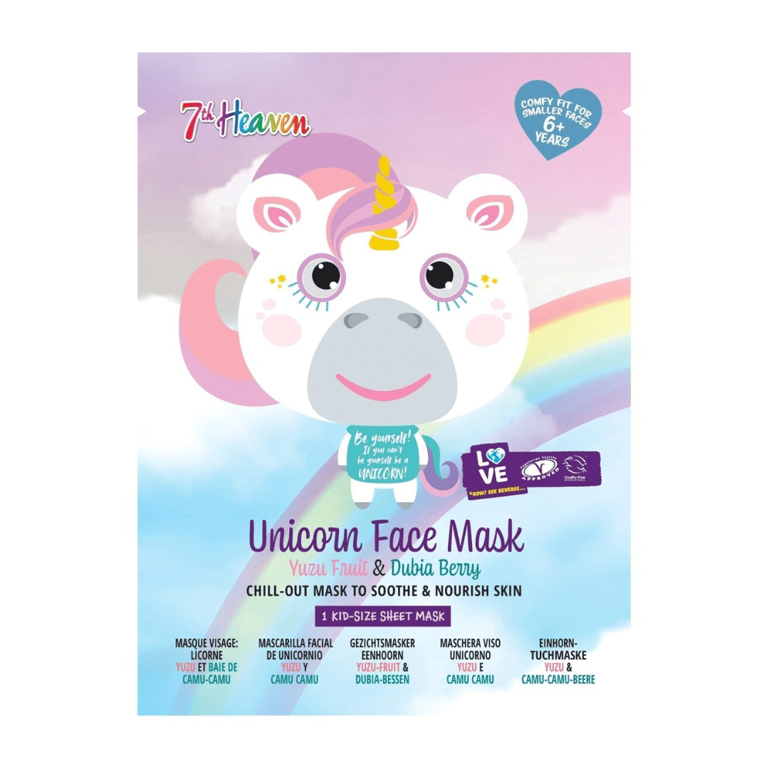 Masque en tissu licorne