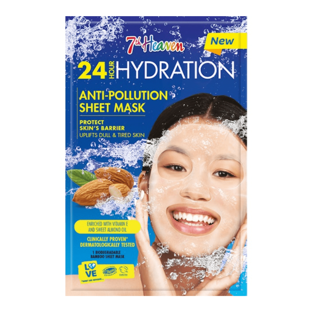Masque en tissu Anti-Pollution - Hydratation 24h