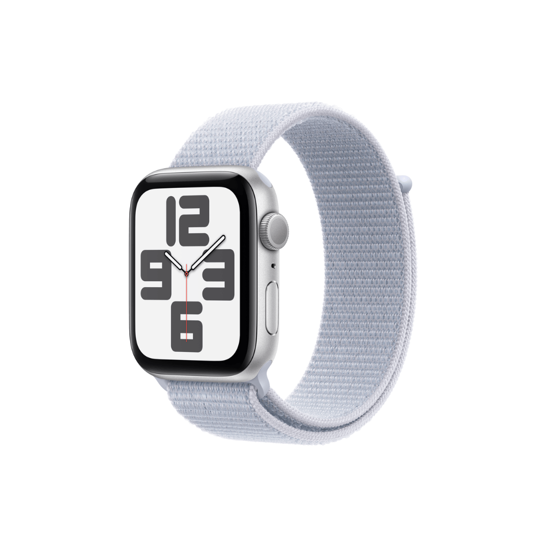 Apple Watch SE GPS 44mm - Silver Blue Cloud Sport Loop