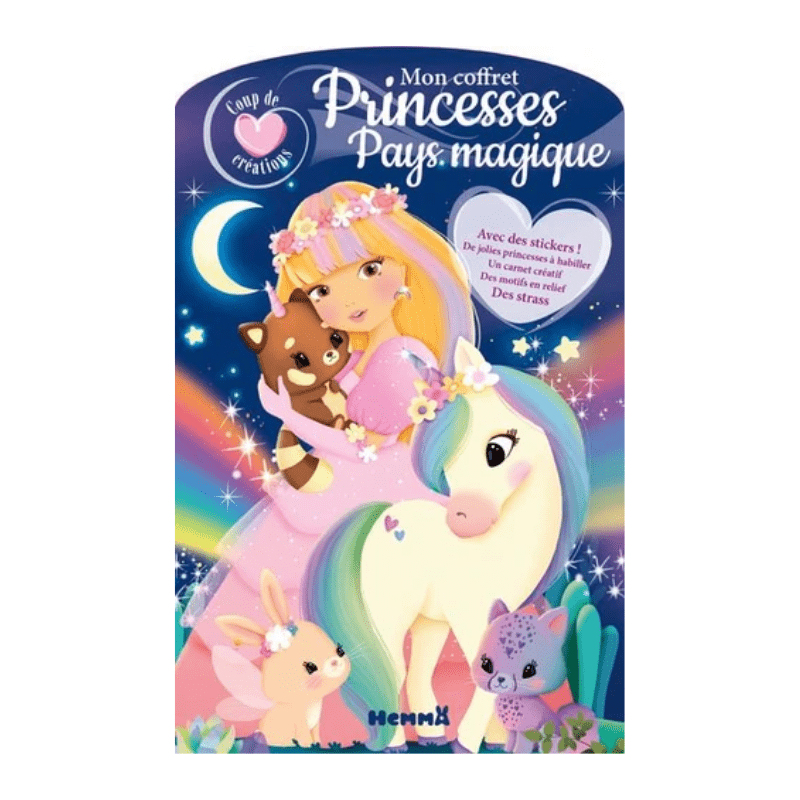 Mon coffret Princesses/Pays magique - Avec des stickers !