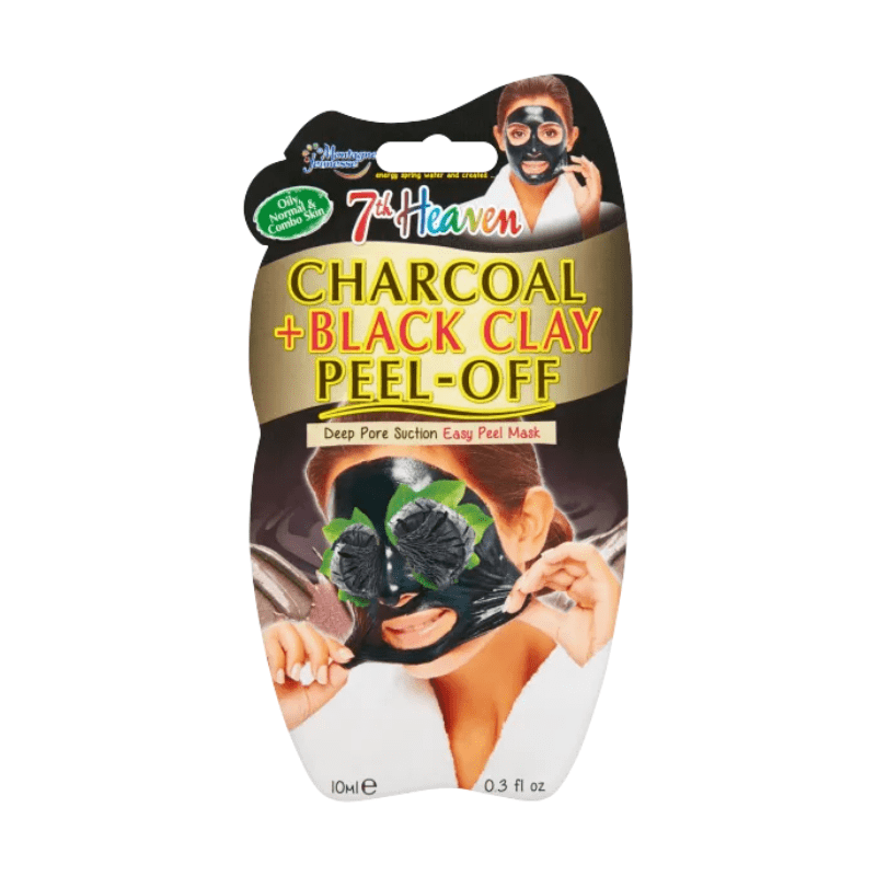 Masque visage Peel-off au charbon + argile noire