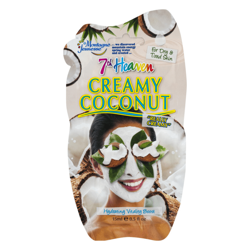 Masque visage crémeux à la noix de coco