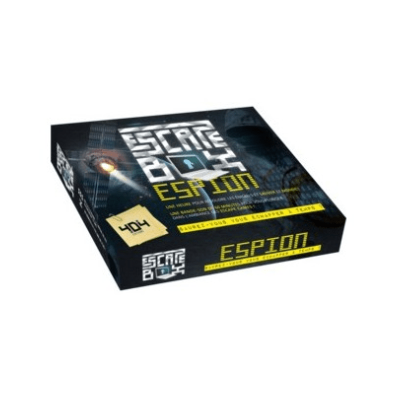 Escape box espion - Avec 1 livret, 40 cartes, 1 bande-son de 60 minutes, 1 poster
