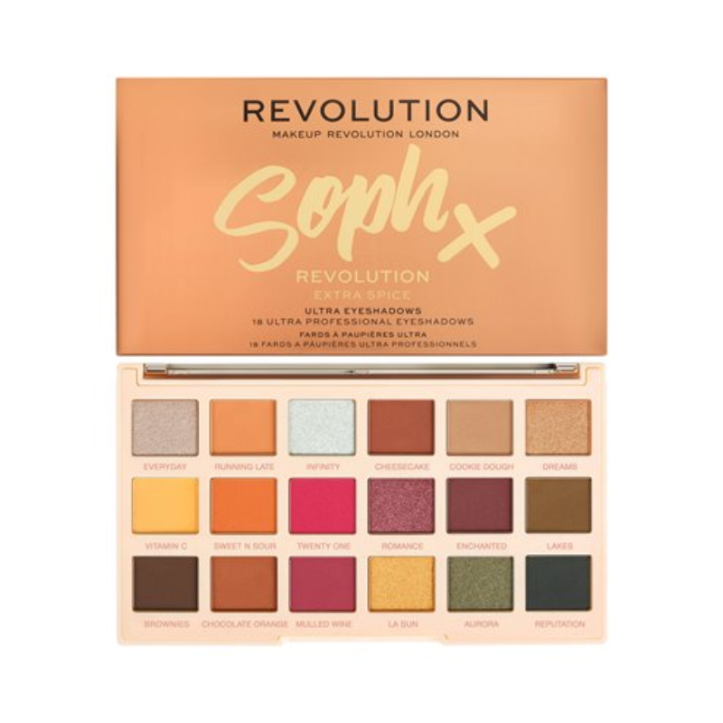 Palette de fard à paupières Revolution X Soph Extra Spice