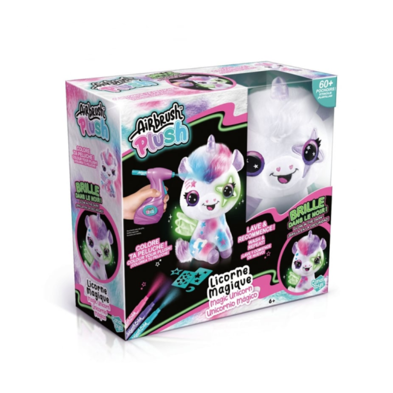 Peluche Licorne Magique Airbrush